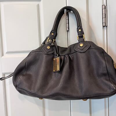 マークバイ マーク ジェイコブス Classic Q Baby Groovee Marc Jacobs Classic Q Baby Groovee Taupe Leather Satchel Bag