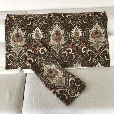 Rich Exotic Arts & Crafts Floral Heavy Cotton NOBLE EXCELLENCE King Pillow Shams