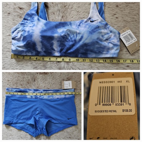 Nike Women's 2-Piece Tie Dye Swimsuit Set in Blue SELECT SIZE NEW - Picture 15 of 15
