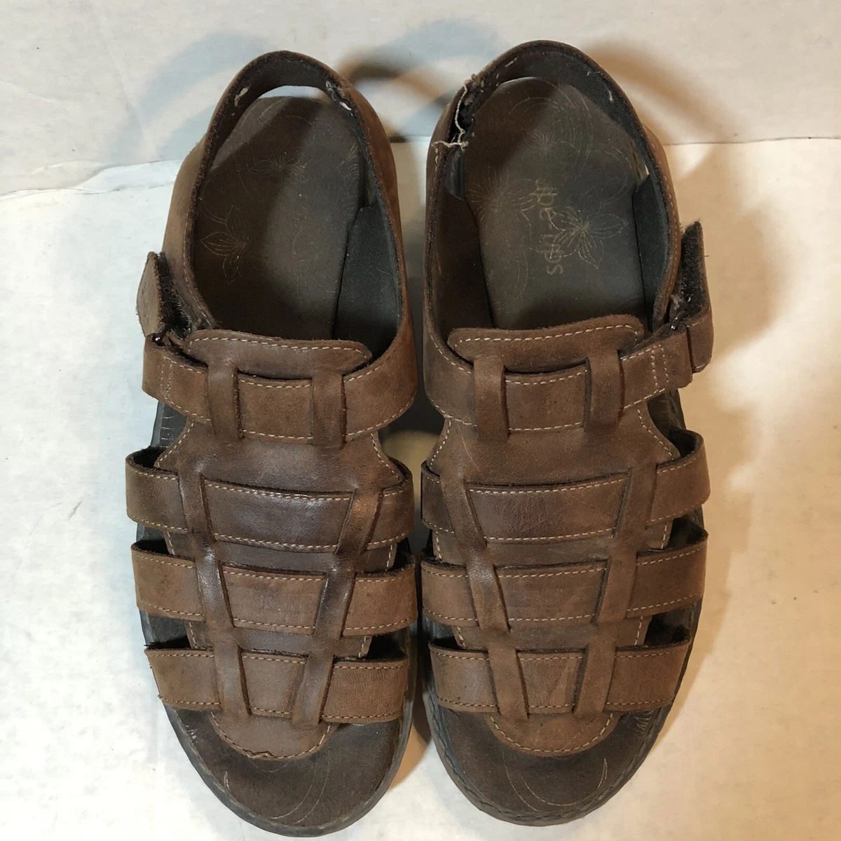 Skechers Shape Ups Sandals Size Brown Toning Walking Comfort eBay