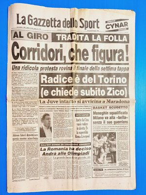 GAZZETTA DELLO SPORT 25 Mai 1984 Radice Torino - Dino Meneghin - Juventus