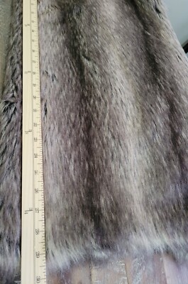 Zara Knit Brown Vegan Faux Fur Lined Open Front Vest Gilet M