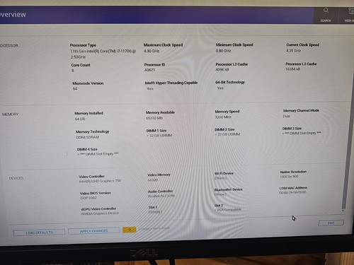 Dell OptiPlex 7090 SFF i7-11700 64GB RAM 512GB SSD NVMe NVIDIA T1000 Win 11 Pro - Picture 8 of 17