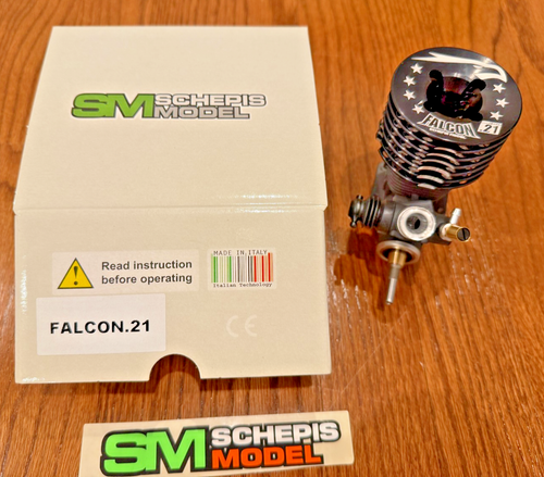 2025 Sirio SM .21 Falcon Offroad ABC 7 Port 1/8 Buggy Engine 16.5 Bore x 16.3 St