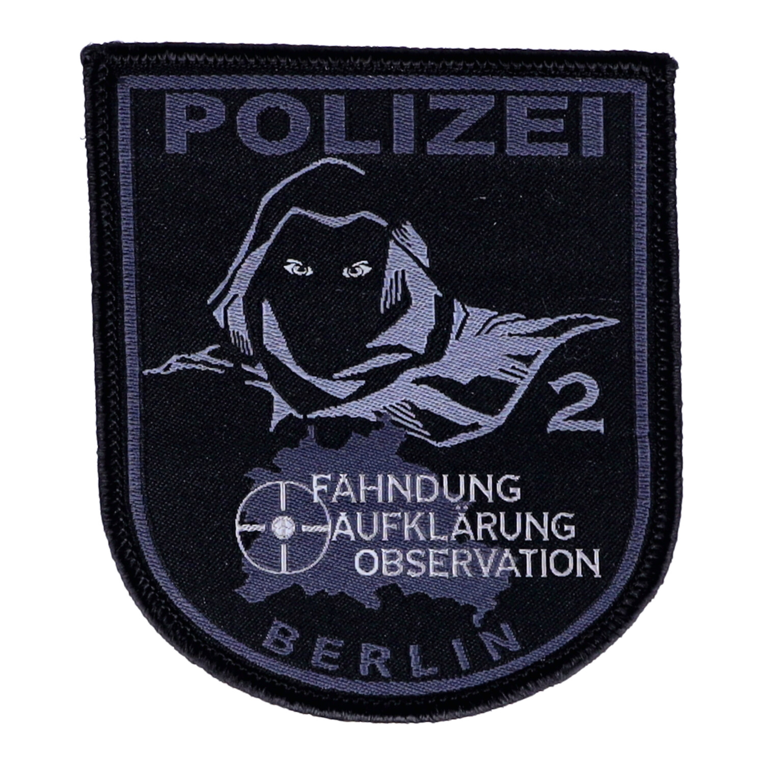 Abzeichen Patch Polizei Berlin MEK Mobiles Einsatzkommando FAO 2 grau