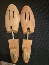 George Davis Adjustable Cedar Wood Shoe Trees Stretchers Men's Size Lg