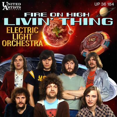 7'' ELECTRIC LIGHT ORCHESTRA Livin' Thing / Fire On High ELO Blue Vinyl UK 1976