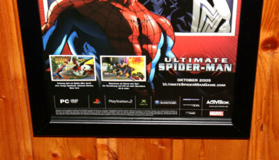 Ultimate Spider-Man Rare Small Poster / Old Ad Page Framed PS2