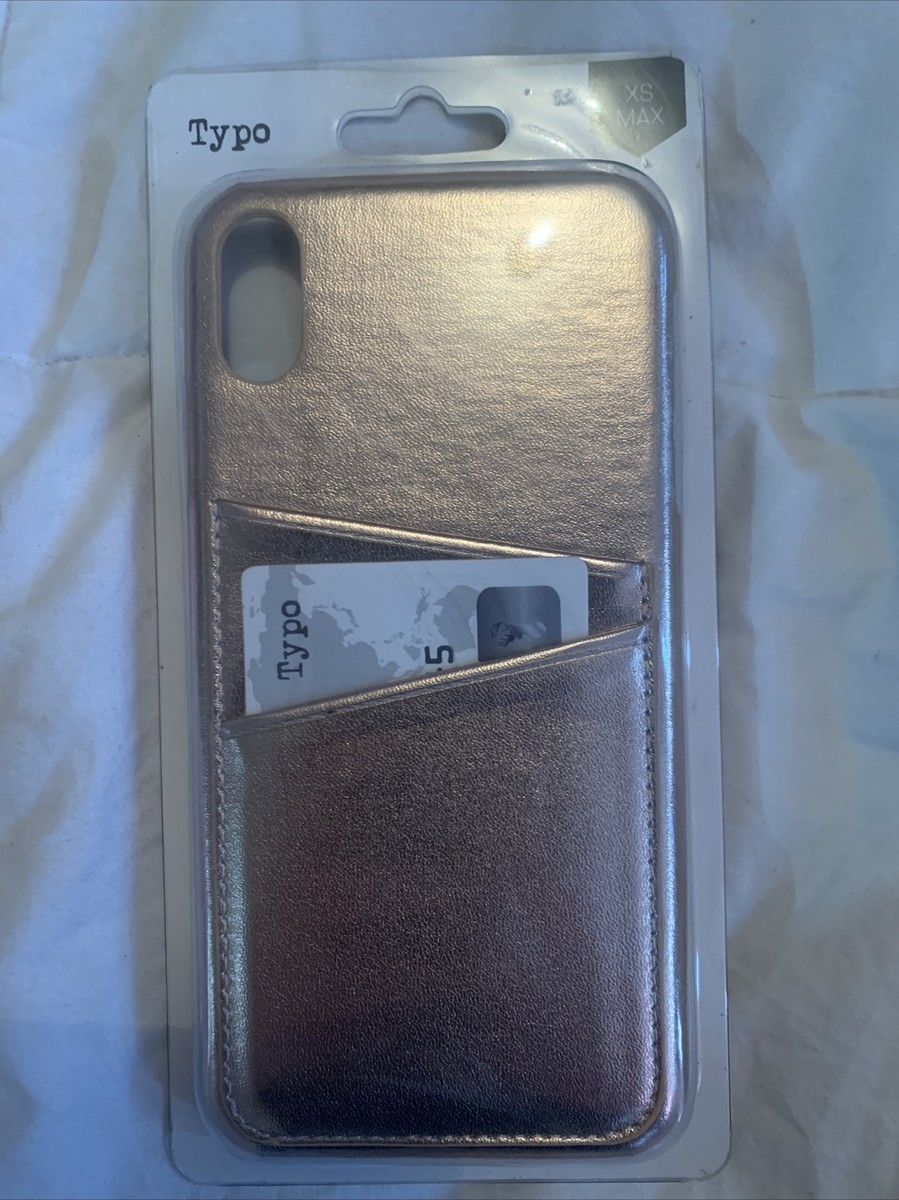 Card Holder Typo Phone Cases IPhone Black Leather Flip Case In