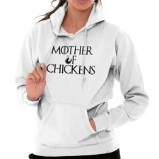 Funny Mother of Chickens Farmer Girl Humor Womens Hooded Sweatshirts Hoodies