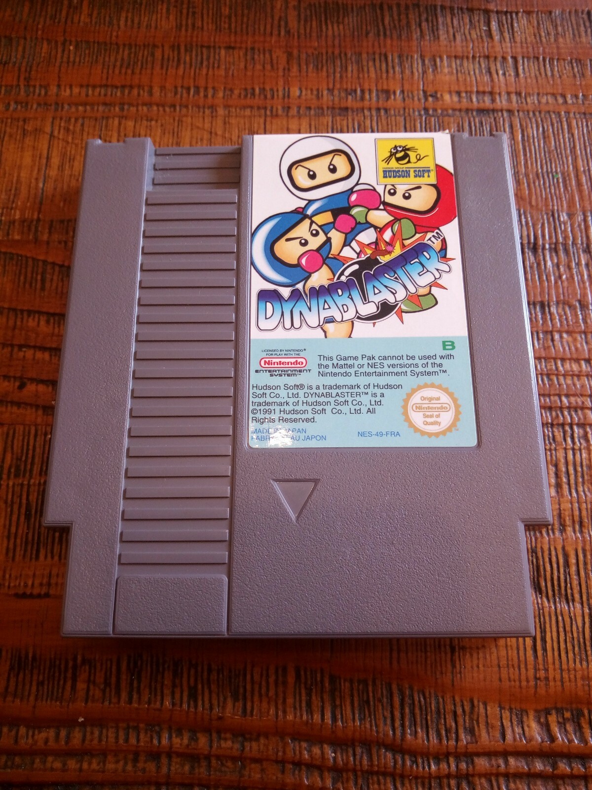jeu DYNABLASTER sur nintendo NES -49-FRA game loose TBE