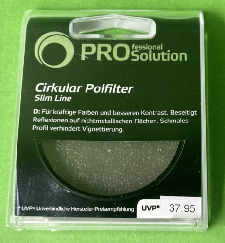 Pro Solution Circular Polfilter Slim Line 58 mm Pol Filter anti Lichtreflexion - Bild 1 von 2