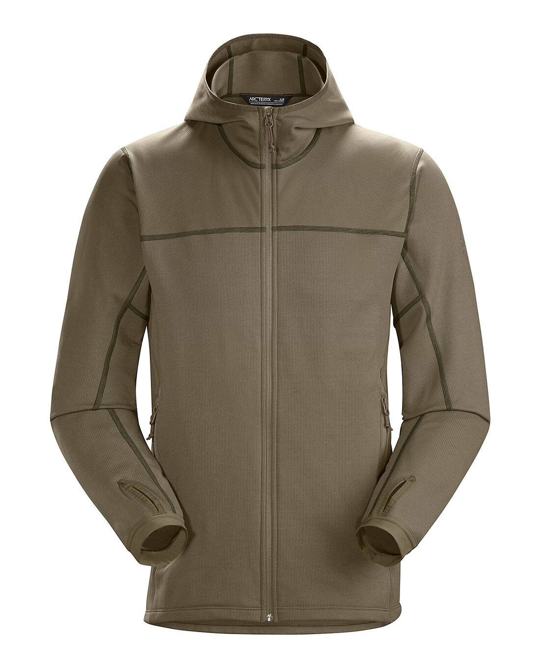 ARC'TERYX Arcteryx Leaf Naga felpa con cappuccio e zip intera grande