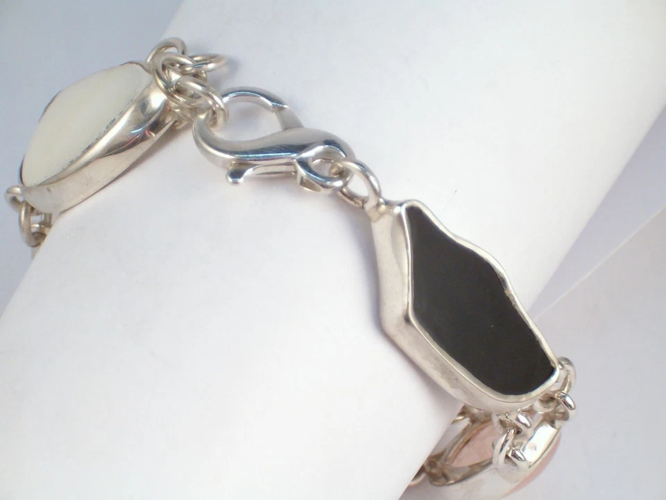 Bracciale in Argento 925 con Pietre Dure naturali - Braccialetto - Immagine 2 di 4