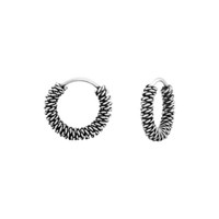 1 Paar Ohrringe Creolen 925 Sterling Silber Bali