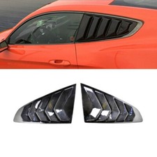 For Ford Mustang 2015-22 Real Carbon Rear Side Window Quarter Louvers Vent Cover