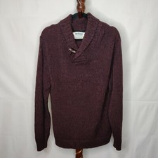 Urban Pipeline men's size L tunic sweater purple heather collar long sleeves