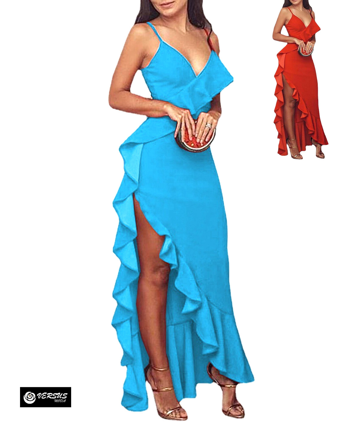 white christmas dresses FR Garden Red Lycra Dress – Suntouch main image 0