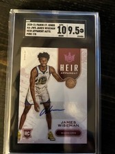 2020-21 Court Kings Heir Apparent Autograph James Wiseman #7/8 PINK! Pop 1