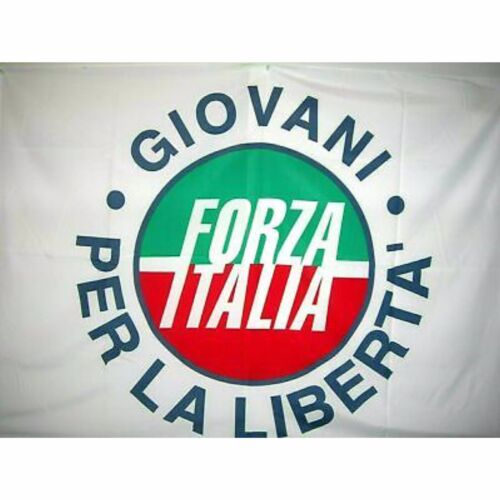 Bandiera FORZA ITALIA GIOVANI - Berlusconi. Giovani per la libertà. 100x120 - Foto 1 di 1