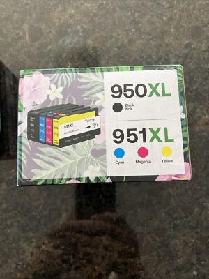 4PK 950XL 951XL Black Color Ink Cartridges for HP Officejet Pro 8100 8600 8610