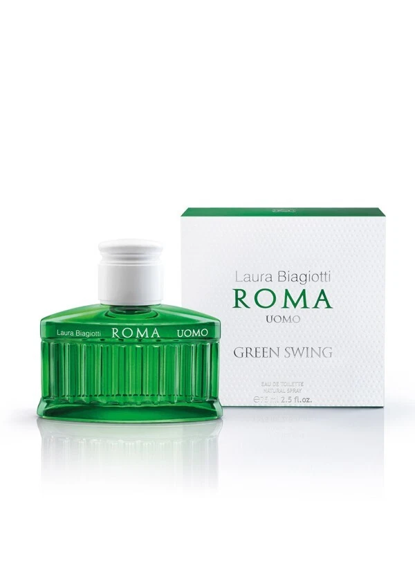 LAURA BIAGIOTTI Roma Green Swing Profumo Uomo Eau de Toilette 75ml Nuovo