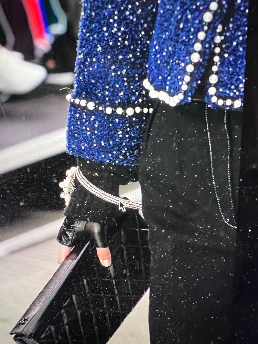 CHANEL 17A NEW TAGS TWEED FANTASY BLUE JACKET SEQUINS PEARLS CHANEL 17A NEW TAGS TWEED FANTASY BLUE JACKET SEQUINS PEARLS