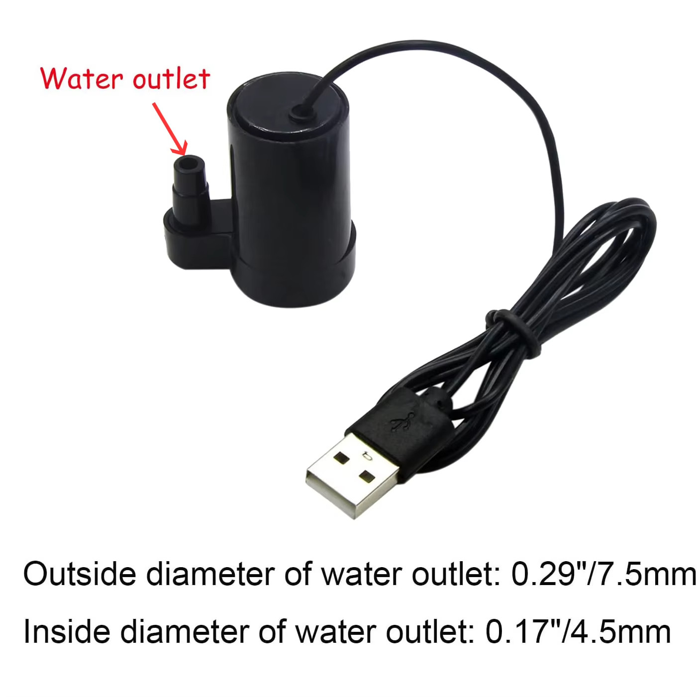 Pompa acqua sommersa alimentata USB 5V per acquario acquario acquario acquario ecc...