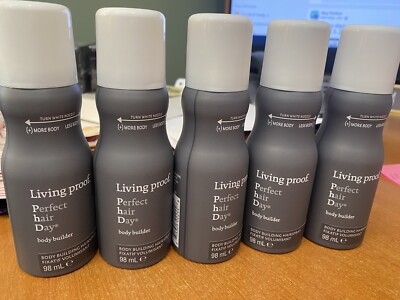 5x Living Proof Body Builder Volume Spray Travel Size 2.8 oz Lot Of 5!
