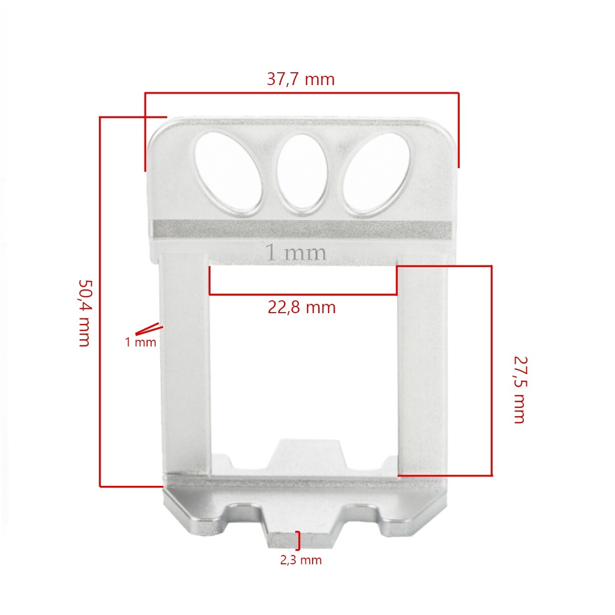 1000 Stück 2,0mm - KACHEL GOTT® Fliesen Nivelliersystem - 1,0mm 1,5mm 2,0mm 2,5mm 3,0mm