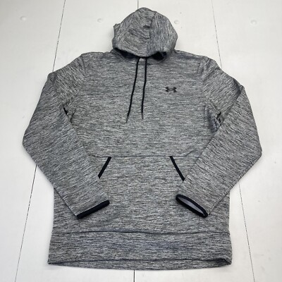 Under Armour Gray Fleece Twist Hoodie Mens Size Small