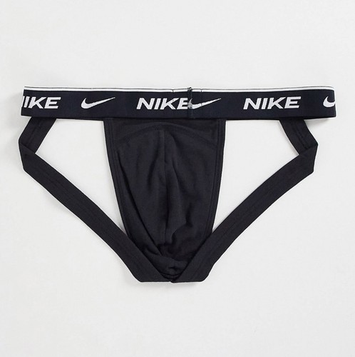 NIKE Mens Large Black Cotton Stretch Scally Jock Sport Jockstrap - Gay Charity | eBay