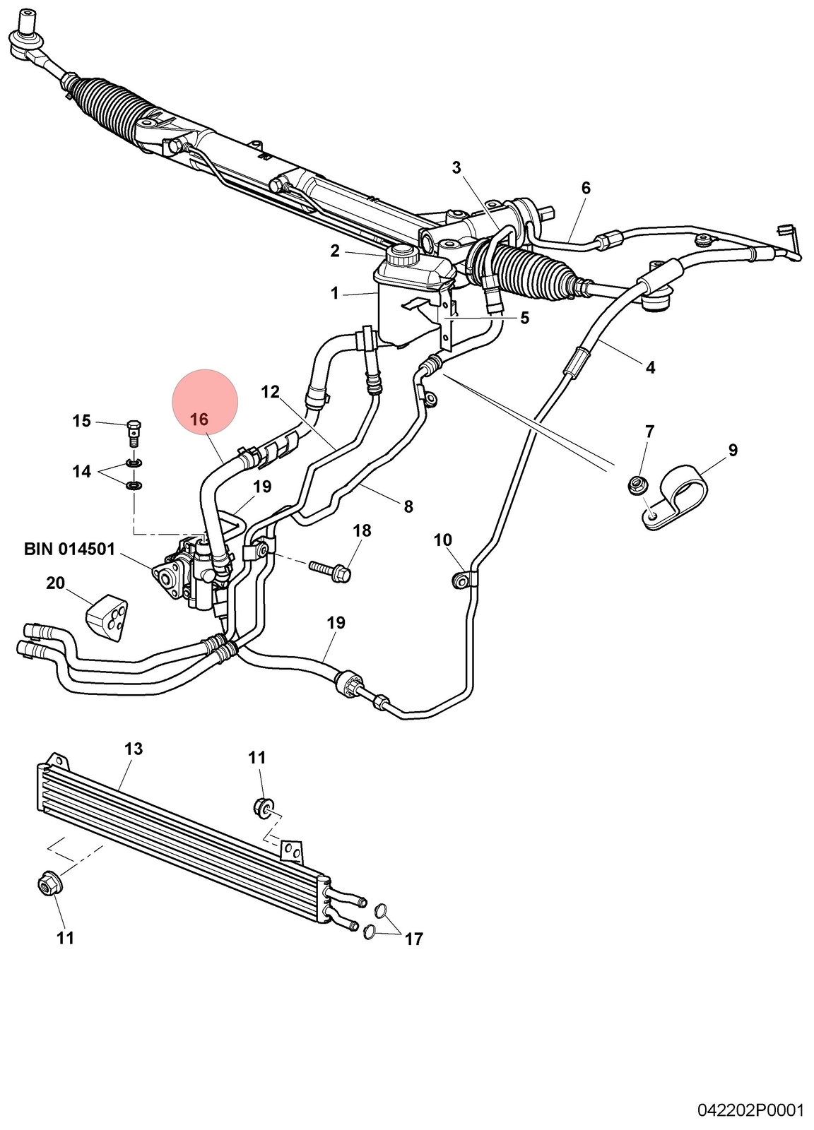 04-13 BENTLEY CONTINENTAL FLYING SPUR GTC GT POWER STEERING SUCTION LINE OEM