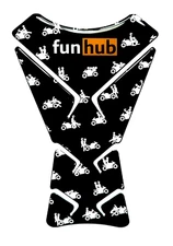 Motorcycle Tank Pad Protector Decal - 3D Motorcycle Sticker for Sport Bikes.