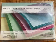 Creative Memories Journal Boxes Milestones Paper Mats Lined 16pc