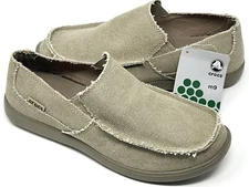 Crocs Avast Canvas Slip On Loafer Men's Size 9 Khaki NEW