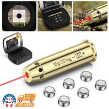 Hunting Bore Sighter Sight Kit .38spl /.357mag Red Laser Boresighter w/ Tin Case