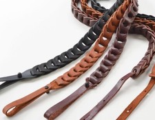 Franklin Mandolin Leather Link Strap, Caramel