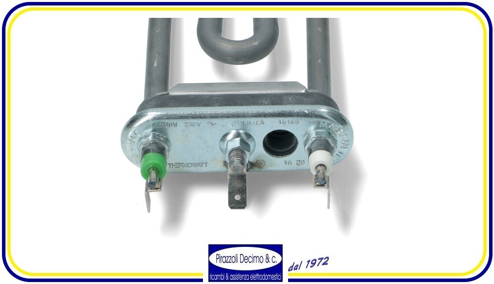 ONIX TECH Resistenza 172 Mm 1700W 230V Riscaldante Con Fusibile Termico Per Lavatrice Con Codice Originale C00094715 Per Indesit Per Ariston 482000022781 Per Whirlpool - Made In Italy - Foto 3
