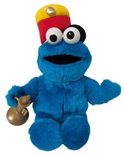 Vintage 1999 Tyco Sesame Street Cookie Monster Plush 16 In