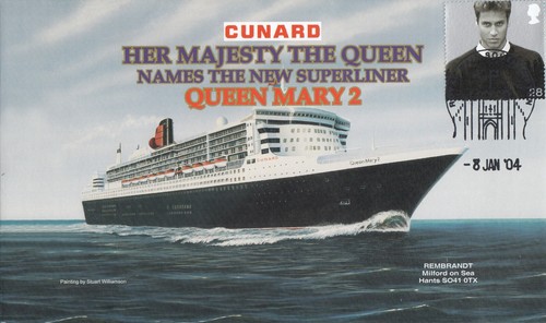 Queen Mary 2 Queen Names GB Rembrandt Cover Southampton 2004 (135588)