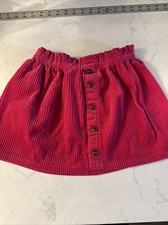 Isaac Mizrahi NY Kids Collection Pink Corduroy Cotton Skirt Girls Size M 7-8 