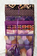 8 FAT QUARTERS - PURPLE PASSION  - 100% COTTON FABRIC