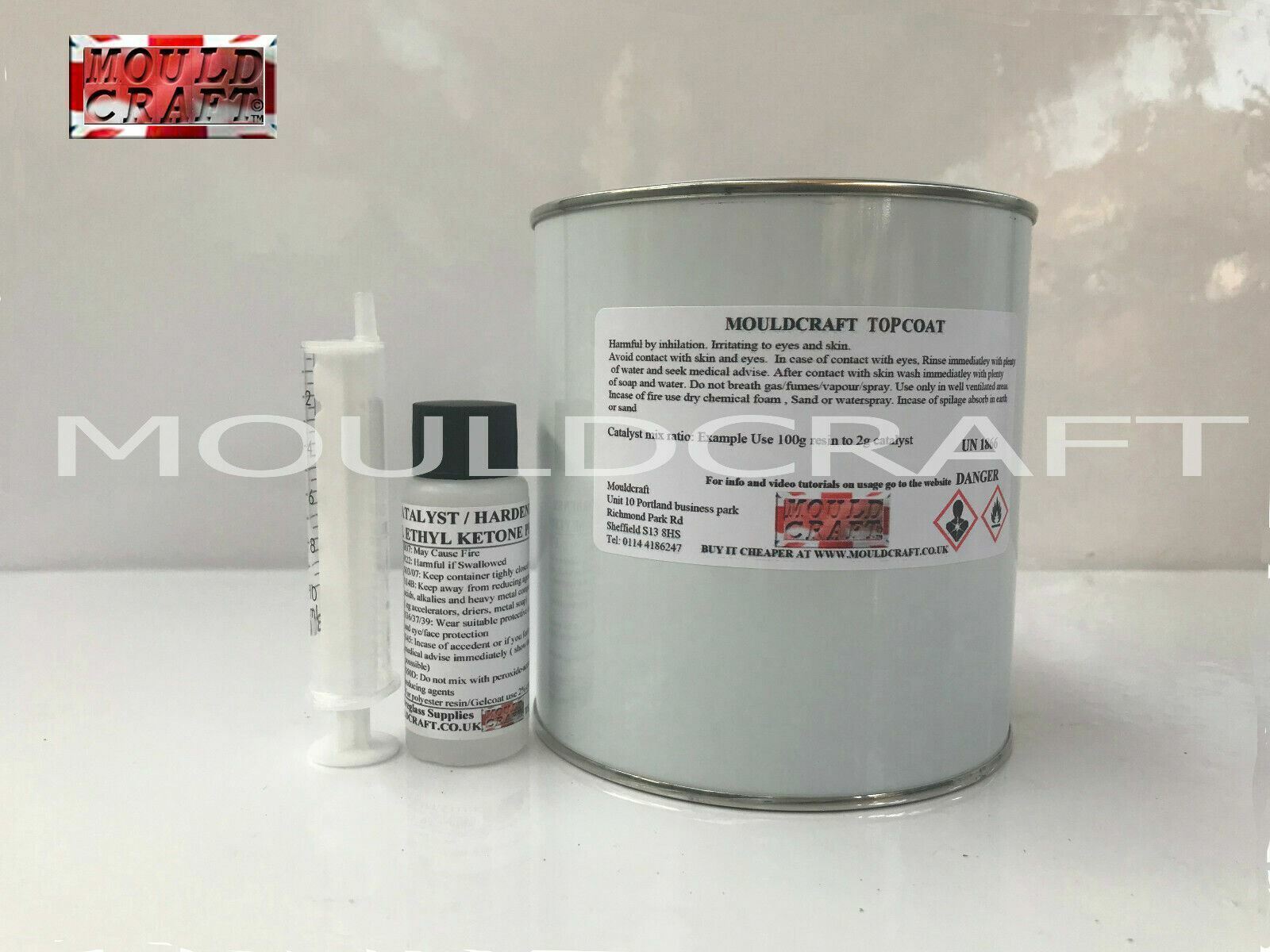 MOULDCRAFT TOPCOAT / FLOWCOAT REPAIR KITS 250g 500g 1kg 5kg FIBREGLASS ...