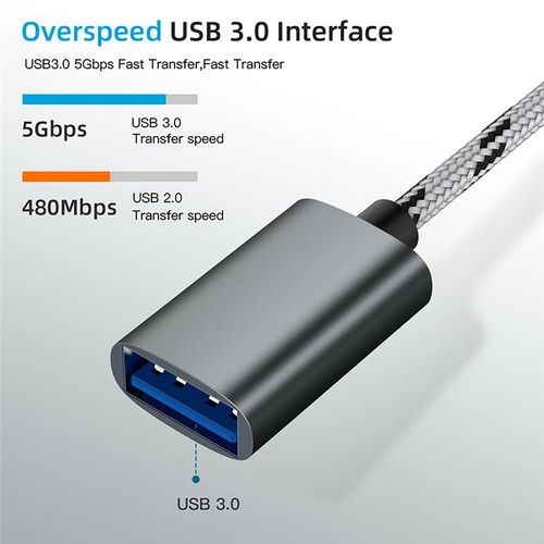 USB C Adapter 2 in 1 Type C & Micro USB Cable to USB 3.0 Adapter OTG for Type-C - 第 2/14 張圖片