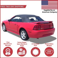 Convertible Soft Top Fits 1994-2004 Ford Mustang w/DOT Heated Glass Window Black