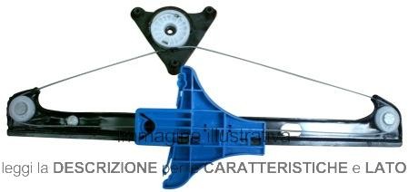 Alzacristallo Volkswagen Golf Iv 1997-2003 Meccanismo Posteriore 5 Porte Sx