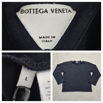 Bottega Veneta Womens Blue Cotton Sweater Italy Size Large