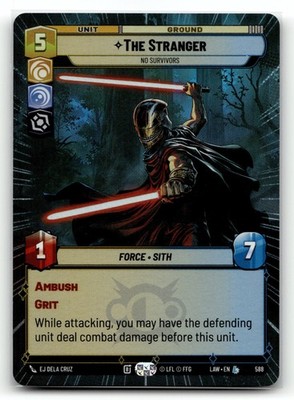 The Stranger - No Survivors (Hyperspace Foil) LAW 588 Star Wars Unlimited