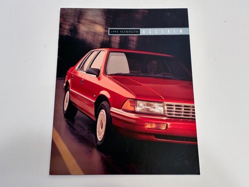 1994 PLYMOUTH ACCLAIM SALES BROCHURE CATALOG IN EXCELLENT CONDITION